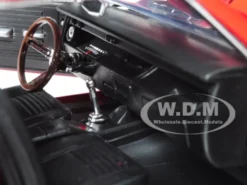 1967 Chevrolet Chevelle SS 396 Red with Black Stripes 1/18 Diecast Model Car Motormax 73104