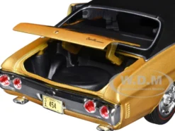 1971 Chevrolet Chevelle SS 454 Sport Gold Metallic with Black Top and Black Stripes 