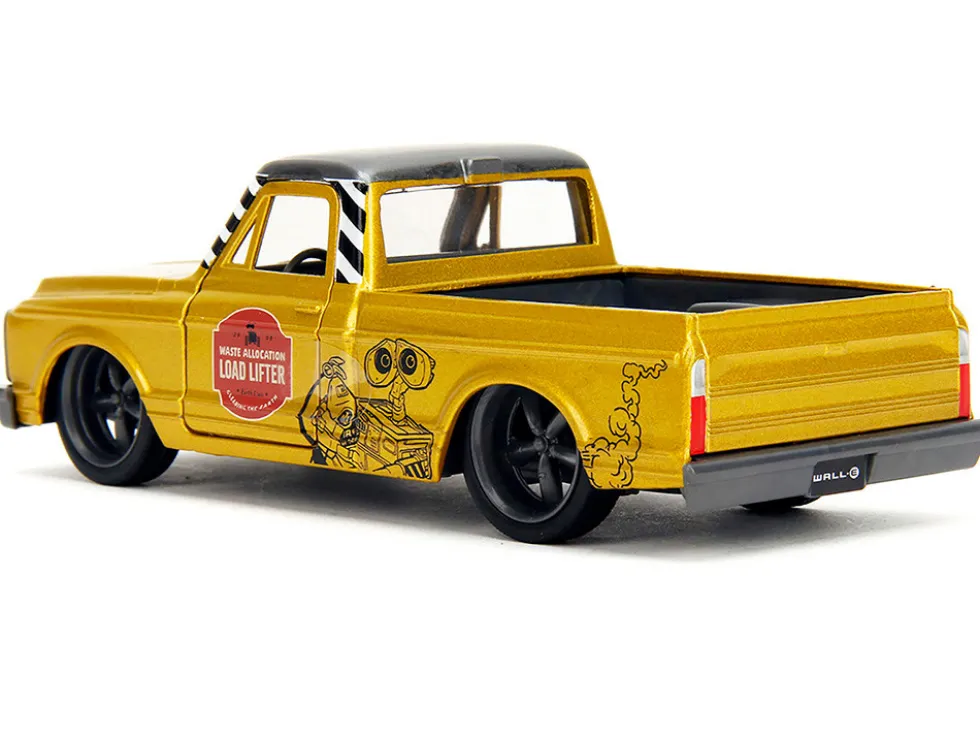 1972 Chevrolet Cheyenne Pickup Truck Gold Metallic with Gray Top "Wall-E" (2008) Movie "Hollywood Rides" Series 1/32 Diecast Model Car by Jada
