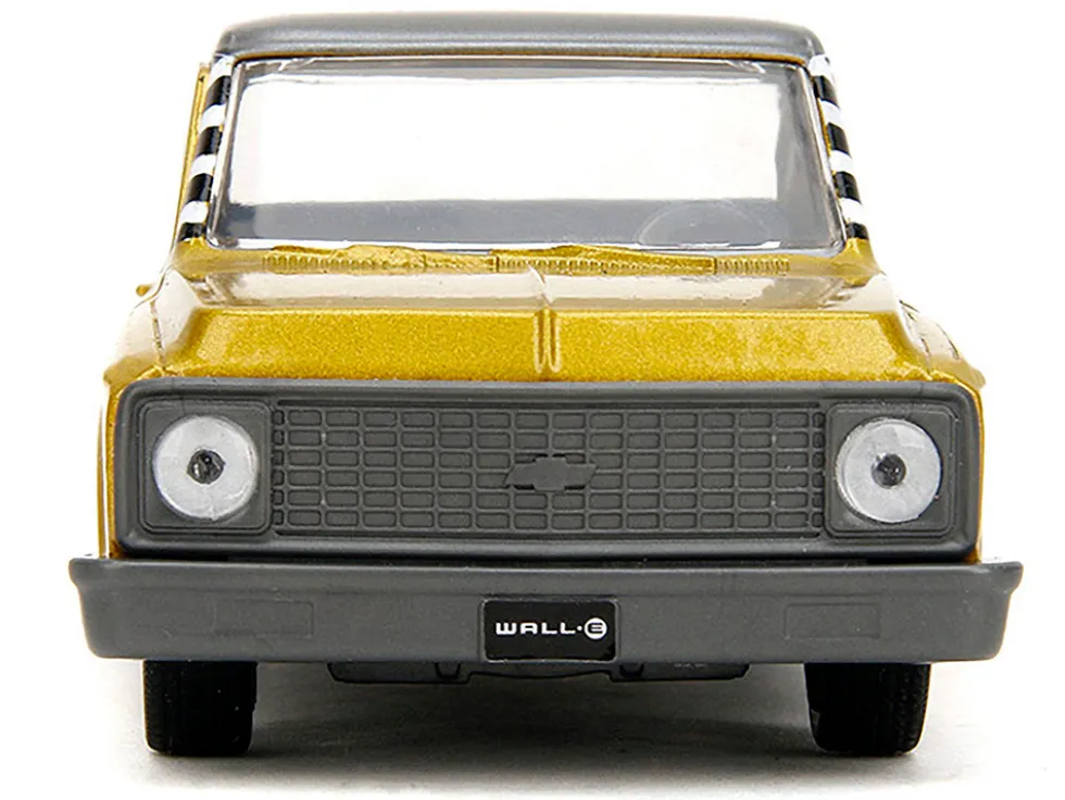 1972 Chevrolet Cheyenne Pickup Truck Gold Metallic with Gray Top "Wall-E" (2008) Movie "Hollywood Rides" Series 1/32 Diecast Model Car by Jada