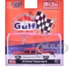1973 Chevrolet Cheyenne Super 30 Pickup Truck "Gulf Oil" Orange and White with Blue Stripes Limited Edition to 9350 pieces Worldwide 1/64 Diecast Model Car by M2 Machines