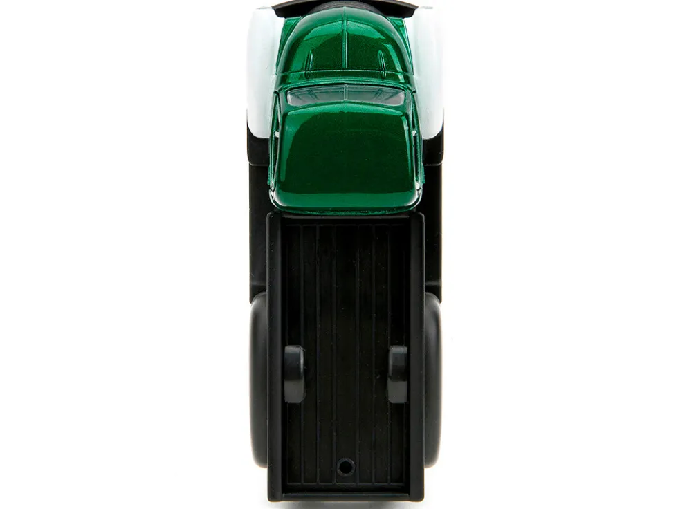 1952 Chevrolet COE Pickup Truck Green Metallic and Black and Green Lantern Diecast Figure DC Comics Hollywood Rides Series 1/32 Diecast Model Car Jada 33093