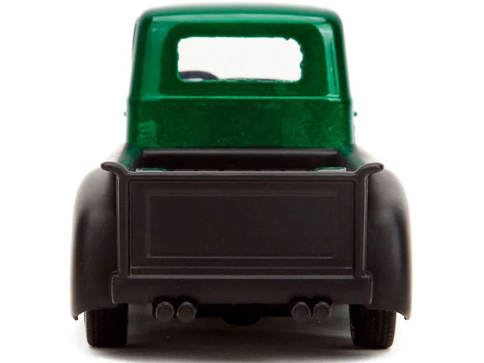 1952 Chevrolet COE Pickup Truck Green Metallic and Black and Green Lantern Diecast Figure DC Comics Hollywood Rides Series 1/32 Diecast Model Car Jada 33093