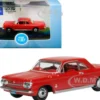 1963 Chevrolet Corvair Coupe Riverside Red Red Interior 1/87 HO Scale Diecast Model Car Oxford Diecast 87CH63002