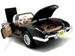 1959 Chevrolet Corvette Black 1/24 Diecast Model Car Motormax 73216