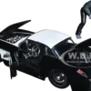 1957 Chevrolet Corvette Black White Top Wolfman Diecast Figure Universal Monsters Hollywood Rides Series 1/24 Diecast Model Car Jada 32195