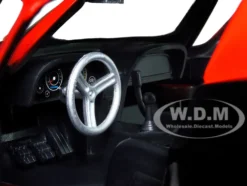1966 Chevrolet Corvette Black Widow Diecast Figurine Avengers Marvel Series 1/24 Diecast Model Car Jada 31749