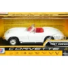 1967 Chevrolet Corvette C2 Convertible White Red Interior History of Corvette Series 1/24 Diecast Model Car Motormax 73224