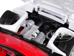 1986 Chevrolet Corvette C4 Convertible White with Red Interior 
