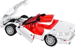 1986 Chevrolet Corvette C4 Convertible White with Red Interior 