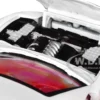 1997 Chevrolet Corvette C5 Coupe White with Red Interior "Timeless Legends" Series 1/24 Diecast Model Car by Motormax