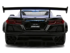 Chevrolet Corvette C8 "Liberty Walk" Candy Blue and Black "Hyper-Spec" Series 1/24 Diecast Model Car by Jada
