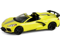 2022 Chevrolet Corvette C8.R Convertible Yellow with Silver Stripes