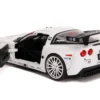 2005 Chevrolet Corvette C6-R #3 Olivier Beretta Oliver Gavin Compuware White Bigtime Muscle 1/24 Diecast Model Car Jada 31651