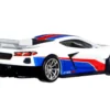 Chevrolet Corvette C8.R Pearl White Red and Blue Stripes American Scene Car Culture Series Diecast Model Car Hot Wheels HCK03