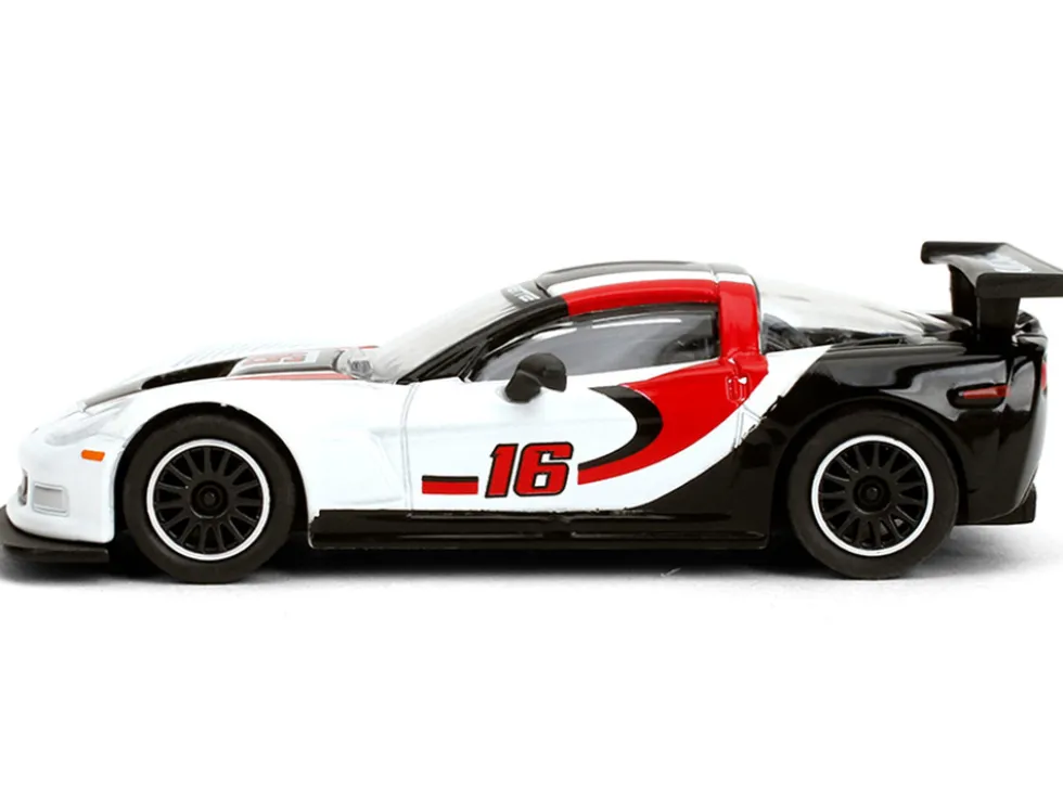 2005 Chevrolet Corvette C6R #16 White with Black and Red Graphics "Collection" Series 1/64 Diecast Model Car by Majorette