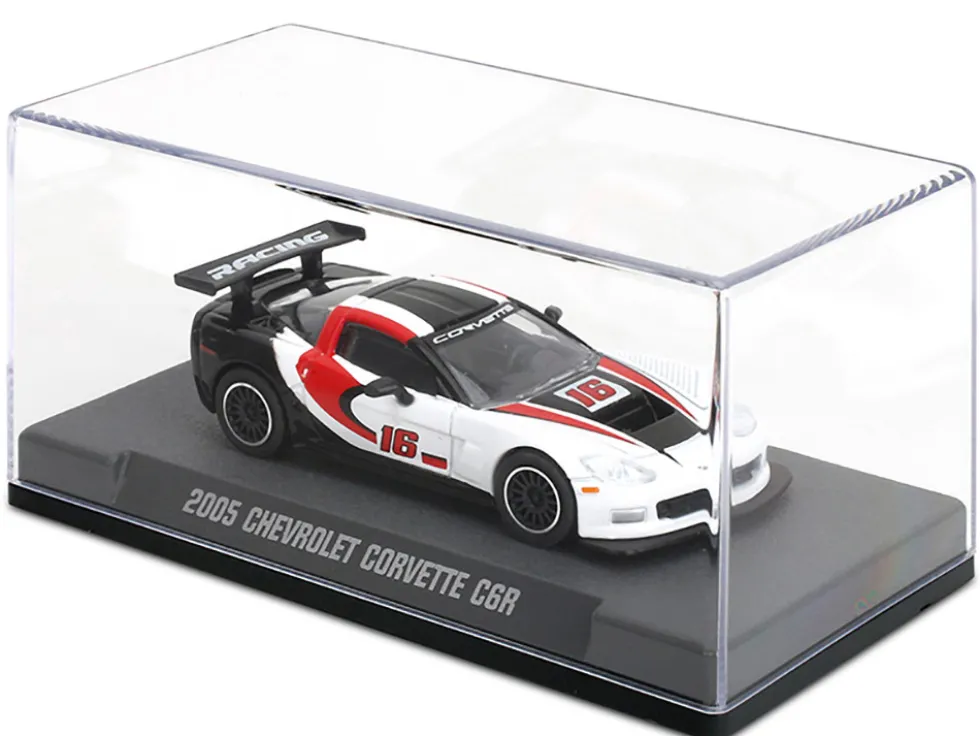 2005 Chevrolet Corvette C6R #16 White with Black and Red Graphics "Collection" Series 1/64 Diecast Model Car by Majorette