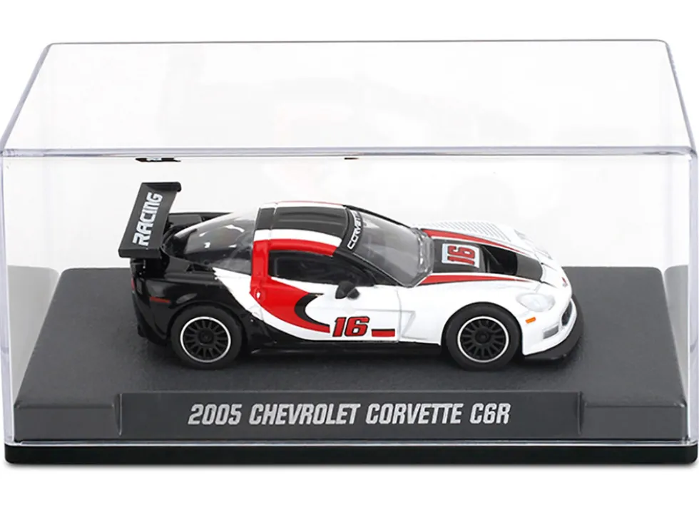 2005 Chevrolet Corvette C6R #16 White with Black and Red Graphics "Collection" Series 1/64 Diecast Model Car by Majorette
