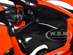 2020 Chevrolet Corvette C8 Stingray Sebring Orange 1/18 Model Car by Autoart