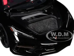 2020 Chevrolet Corvette C8 Stingray Black 1/18 Model Car by Autoart