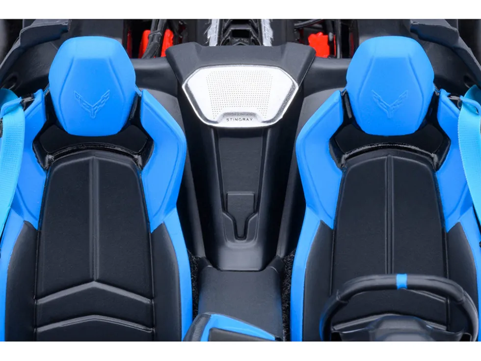 2020 Chevrolet Corvette C8 Stingray Rapid Blue 1/18 Model Car by Autoart