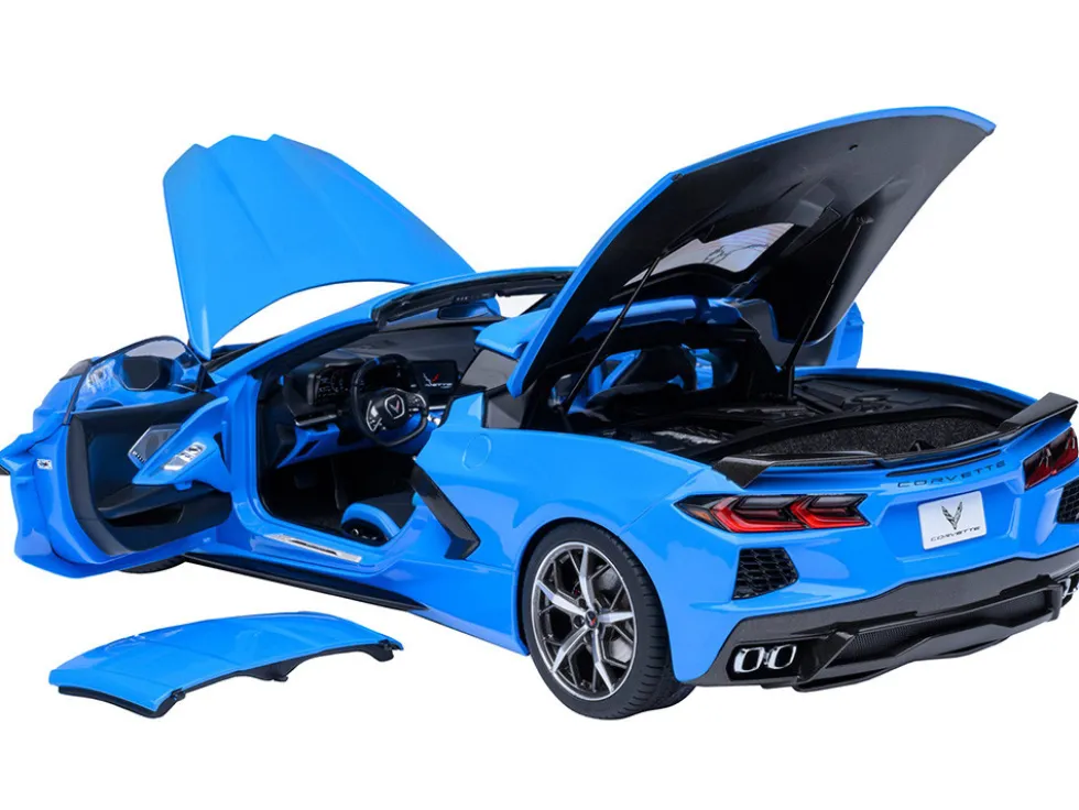2020 Chevrolet Corvette C8 Stingray Rapid Blue 1/18 Model Car by Autoart