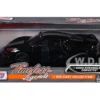 2020 Chevrolet Corvette C8 Stingray Black with Silver Stripes "Timeless Legends" Series 1/24 Diecast Model Car by Motormax