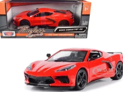 2020 Chevrolet Corvette C8 Stingray Red Timeless Legends 1/24 Diecast Model Car Motormax 79360