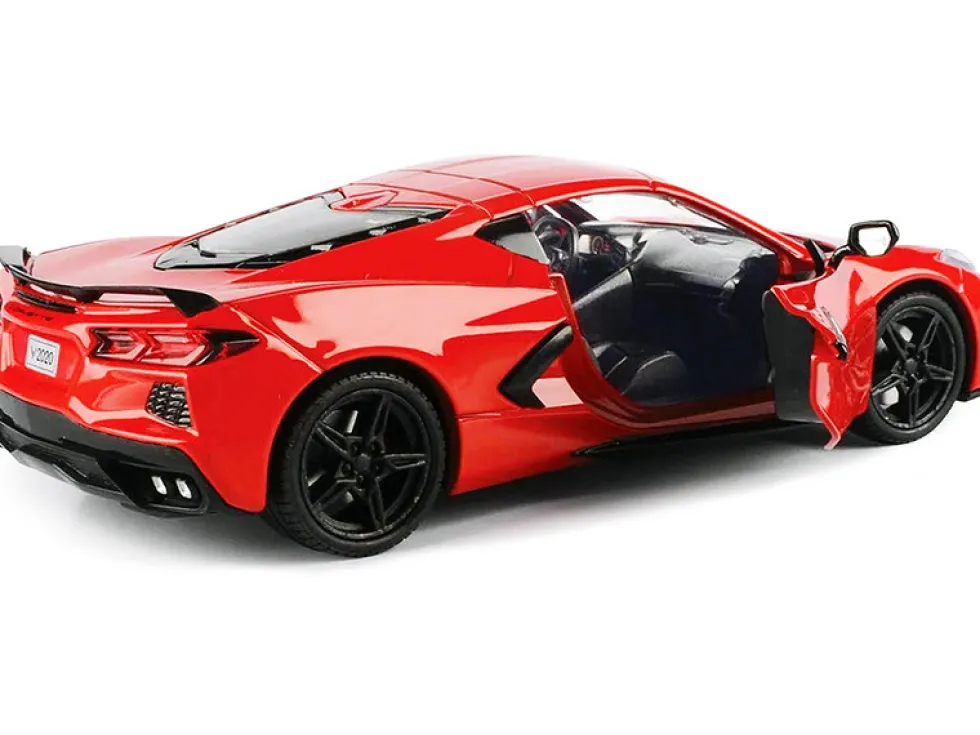 2020 Chevrolet Corvette C8 Stingray Red Timeless Legends 1/24 Diecast Model Car Motormax 79360