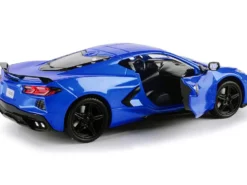 2020 Chevrolet Corvette C8 Stingray Blue Metallic Timeless Legends 1/24 Diecast Model Car Motormax 79360
