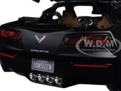 2014 Chevrolet Corvette C7 Stingray Police Matt Black 1/18 Diecast Model Car Maisto 36212