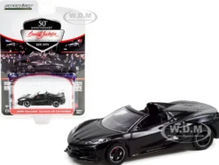 2020 Chevrolet Corvette C8 Stingray Convertible Black Lot #3003 Barrett Jackson Scottsdale Edition Series 8 1/64 Diecast Model Car Greenlight 37240 D