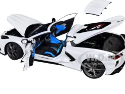 2020 Chevrolet Corvette C8 Stingray Ceramic Matrix Gray Metallic 1/18 Model Car by Autoart