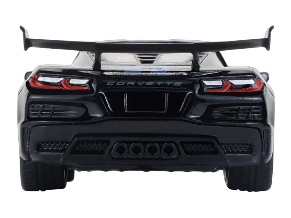 2025 Chevrolet Corvette C8 ZR1 Black with Blue Stripes with Raw Casting Dual Pack "2025 Greenlight Waltersons Collector's Expo Exclusive" 1/64 Diecast Model Car by Greenlight