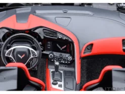 2019 Chevrolet Corvette C7 ZR1 Black with Carbon Top 1/18 Model Car Autoart 71276