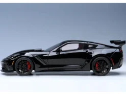 2019 Chevrolet Corvette C7 ZR1 Black with Carbon Top 1/18 Model Car Autoart 71276
