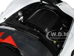 2019 Chevrolet Corvette C7 ZR1 Ceramic Matrix Gray Metallic with Carbon Top 1/18 Model Car Autoart 71277