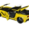 2019 Chevrolet Corvette C7 ZR1 Corvette Racing Yellow Tintcoat with Carbon Top 1/18 Model Car Autoart 71278