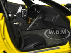 2019 Chevrolet Corvette C7 ZR1 Corvette Racing Yellow Tintcoat with Carbon Top 1/18 Model Car Autoart 71278