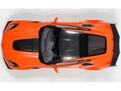 2019 Chevrolet Corvette C7 ZR1 Sebring Orange Tintcoat with Carbon Top 1/18 Model Car Autoart 71279