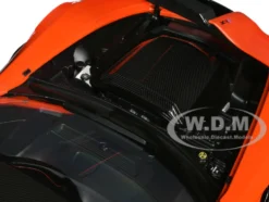 2019 Chevrolet Corvette C7 ZR1 Sebring Orange Tintcoat with Carbon Top 1/18 Model Car Autoart 71279