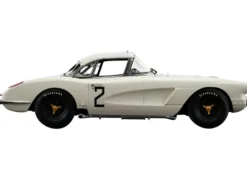 Chevrolet Corvette #2 Dick Thompson Fred Windridge B.S. Cunningham 24 Hours Le Mans 1960 1/18 Model Car Real Art Replicas RAR18012