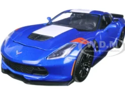 2017 Chevrolet Corvette Grand Sport Blue 1/24 Diecast Model Car Maisto 31516