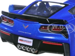 2017 Chevrolet Corvette Grand Sport Blue 1/24 Diecast Model Car Maisto 31516