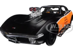 1970 Chevrolet Corvette Harley Davidson Black/Orange 1/24 Diecast Model Car Maisto 32193