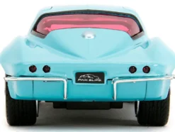 1966 Chevrolet Corvette Light Blue with Pink Tinted Windows Pink Slips Series 1/32 Diecast Model Car Jada 34852