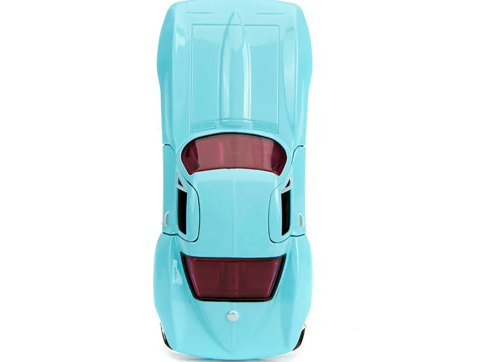 1966 Chevrolet Corvette Light Blue with Pink Tinted Windows Pink Slips Series 1/32 Diecast Model Car Jada 34852