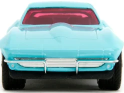 1966 Chevrolet Corvette Light Blue with Pink Tinted Windows Pink Slips Series 1/32 Diecast Model Car Jada 34852