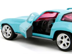 1966 Chevrolet Corvette Light Blue with Pink Tinted Windows Pink Slips Series 1/32 Diecast Model Car Jada 34852