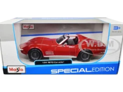 1970 Chevrolet Corvette Red 1/24 Diecast Car Model Maisto 31202